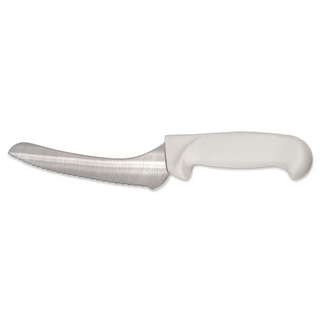 Crestware Kn20 Bread Knife, Serrated, 9 In. L, White