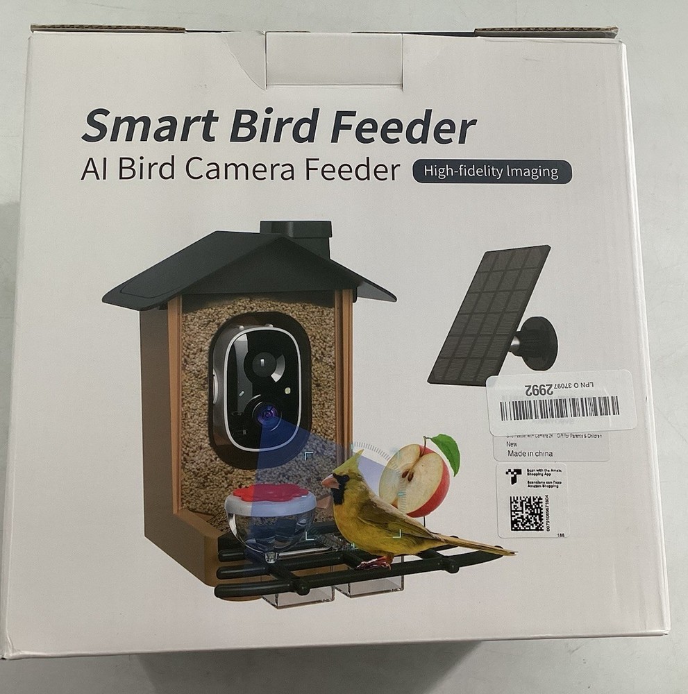 Smart Bird Feeder AI Identify Bird Camera Feeder Solar Powered