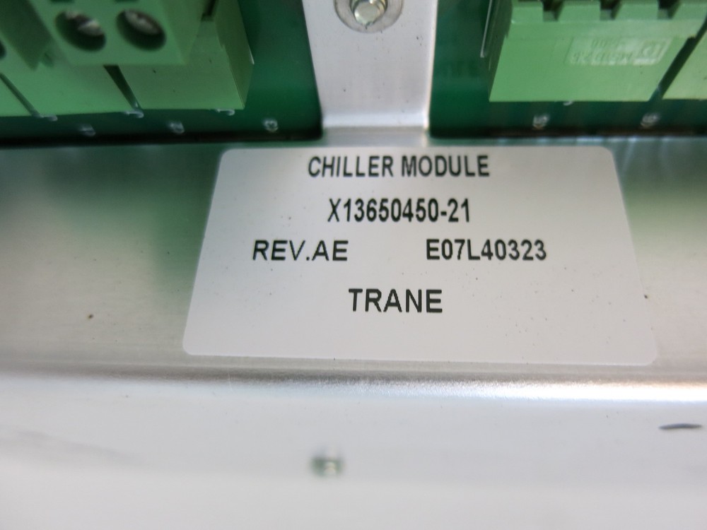 Trane X13650450-21 Rev AE Chiller Module PLC E07L40323