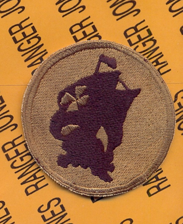 US Army Caribbean Defense Command OD Green & Black BDU patch