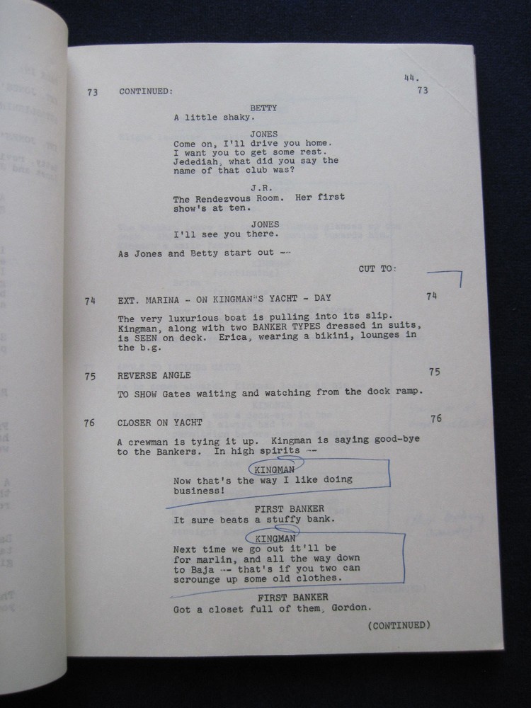 ORIGINAL BARNABY JONES 2 Part TV SCRIPT Final Judgment - BRADFORD DILLMAN'S Copy