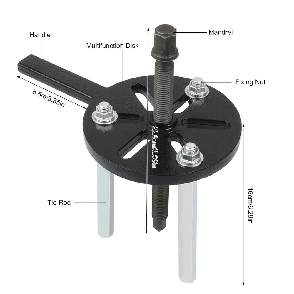 21-in-1 Bearing Puller with Internal Hole Extractor Removal Tool, 3 Jaw Puller