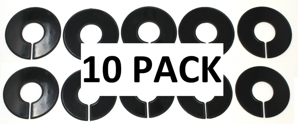 Black Round Plastic Blank Rack Size Dividers - Multi-Pack