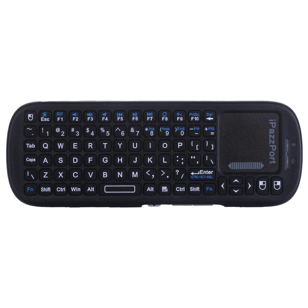 iPazzPort 2.4G+Bluetooth Wireless Mini Keyboard with Touchpad and Mouse Compa...