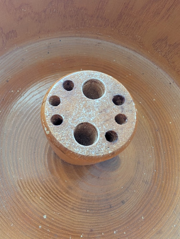 Vintage Rusticware Nut Bowl Set With Edge Tree Bark Nutcracker