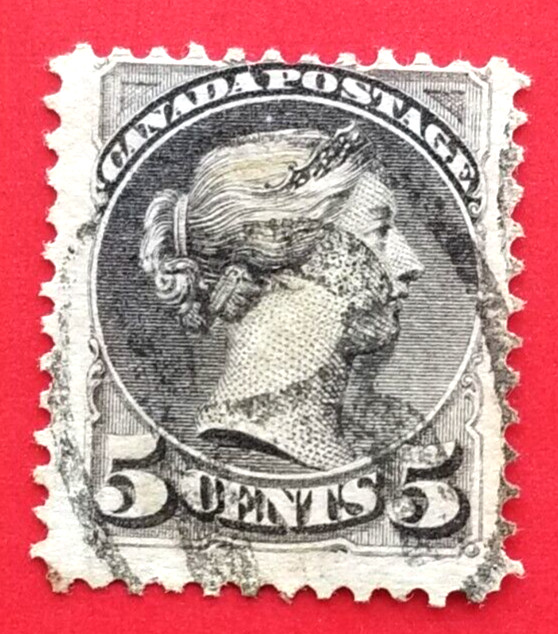 Canada Stamp #42 "Small Queen Issue - grey" Used