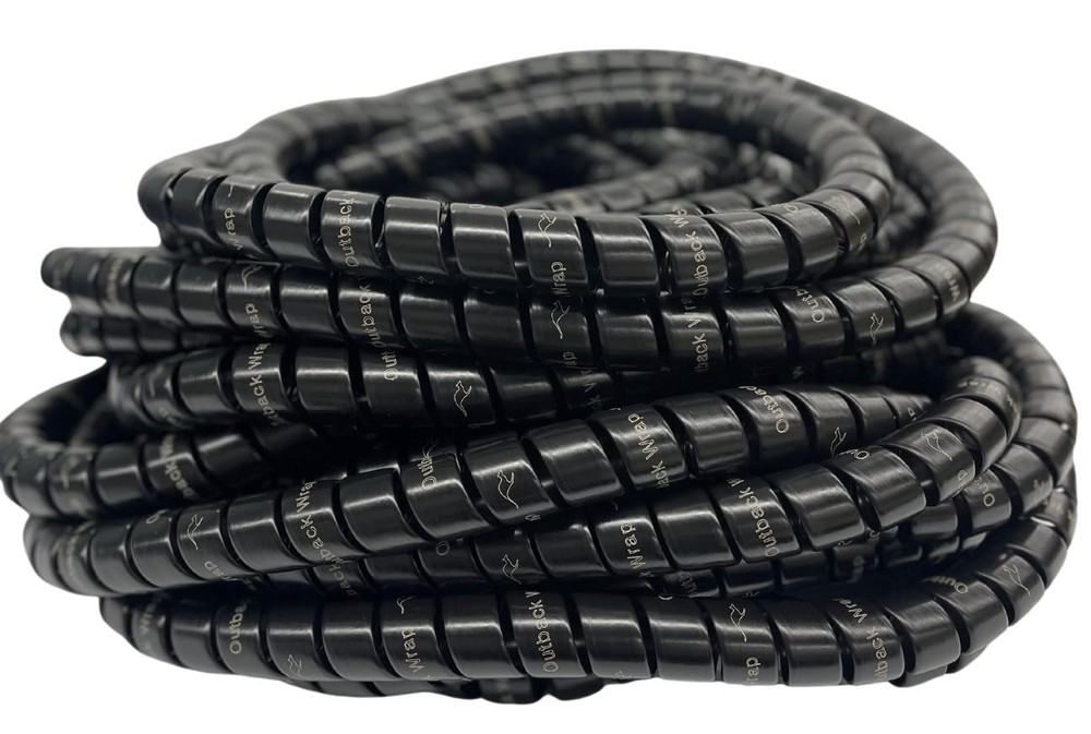 Outback Wrap Python | Hose Protector & Tagging Wrap 20mm x 15ft Black