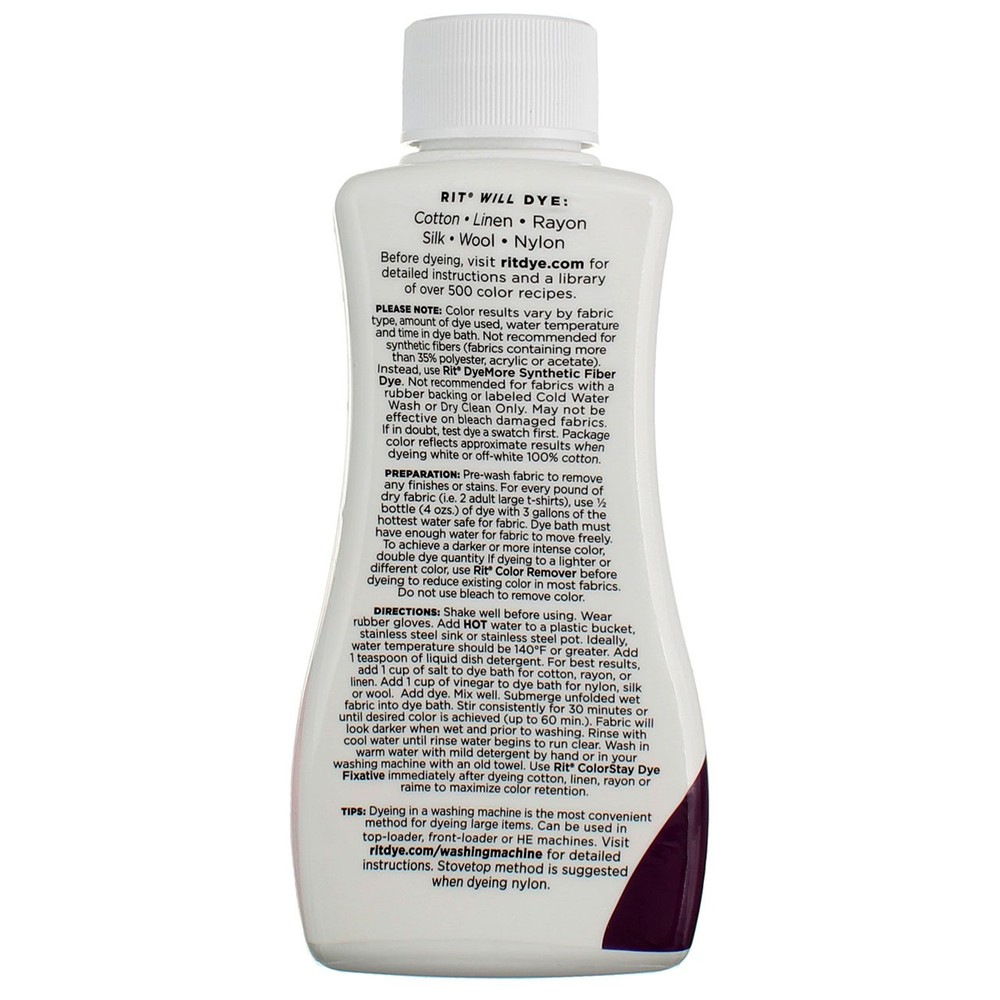 3 Pack Rit All Purpose Dye, Eggplant, 8 fl oz