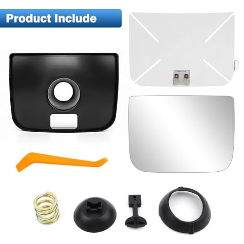 Lower Heated Side Mirror Glass Compatible with 2008 Lower Side Mirror Glass