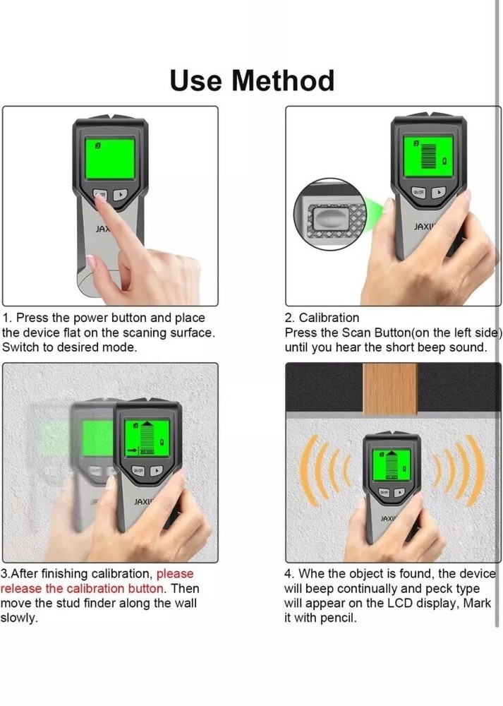Stud Finder Wall Scanner 5 in 1 Stud Finder Tool with Intelligent Microprocessor