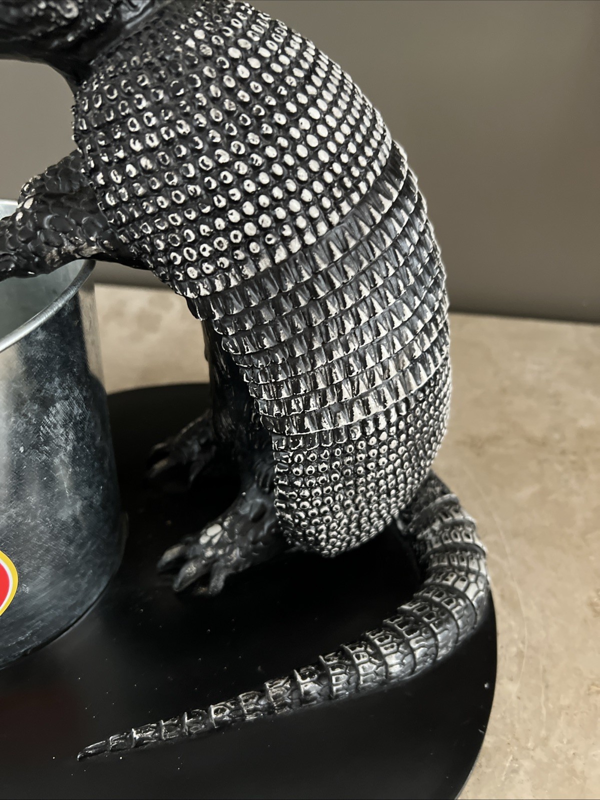 VTG. 1970s LONE STAR BEER ARMADILLO ICE BUCKET BACK BAR ADVERTISING DISPLAY RARE