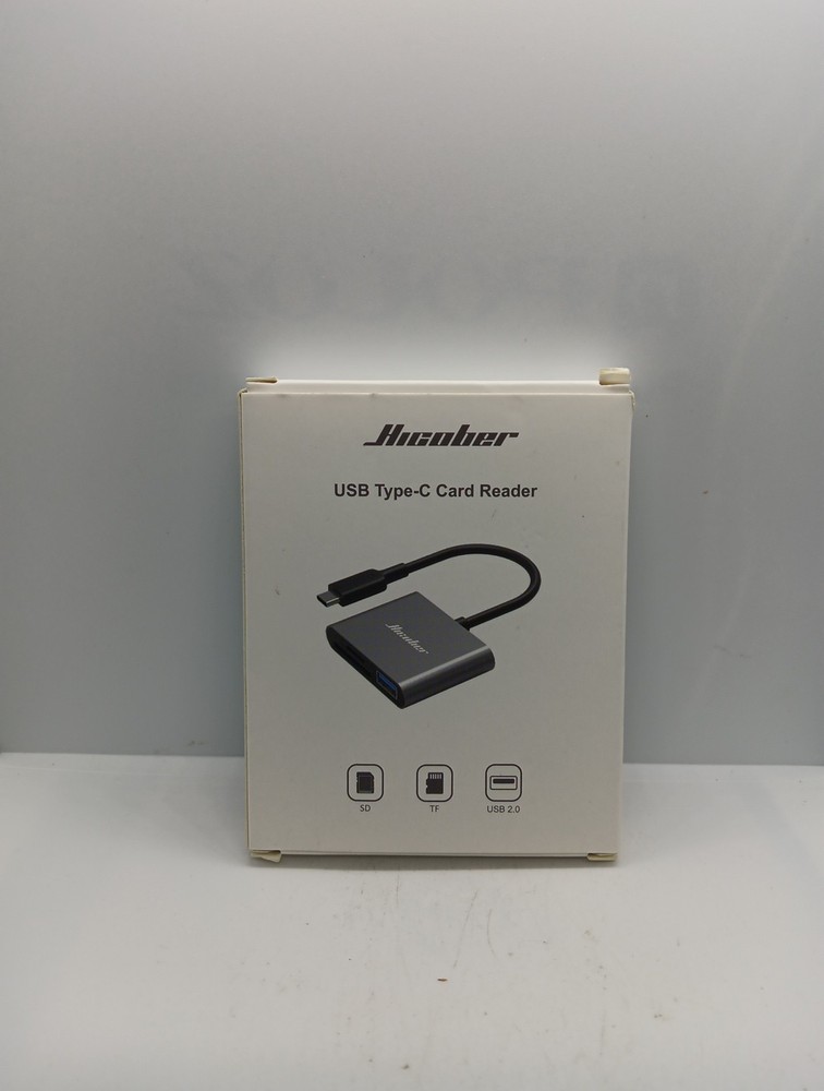 Hicober USB C to SD, Micro SD Memory Card Reader, Type C Space Grey