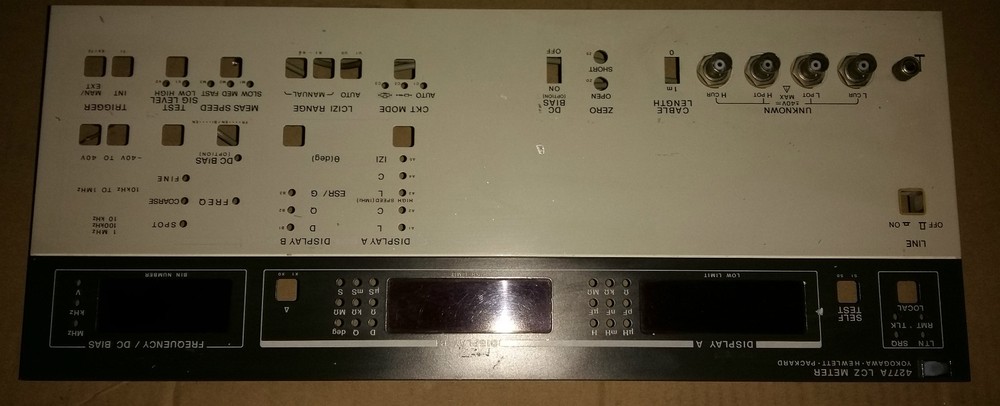 Front Panel for HP-4277A LCB Meter