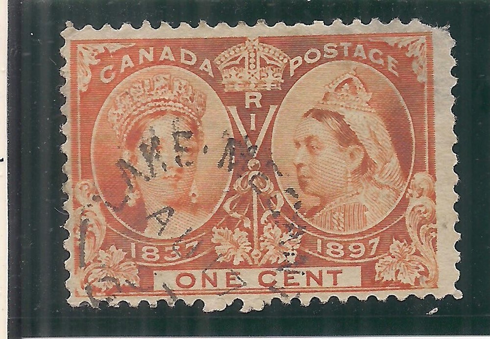 Canada #51 VG used Lake Megantic, Quebec 1897 Split ring (thin)