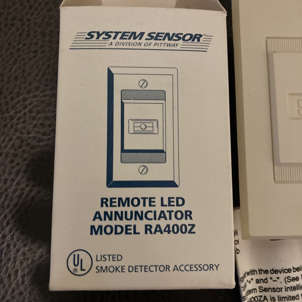 2 System Sensor Remote LED Annunicator Model RA400Z New In Box