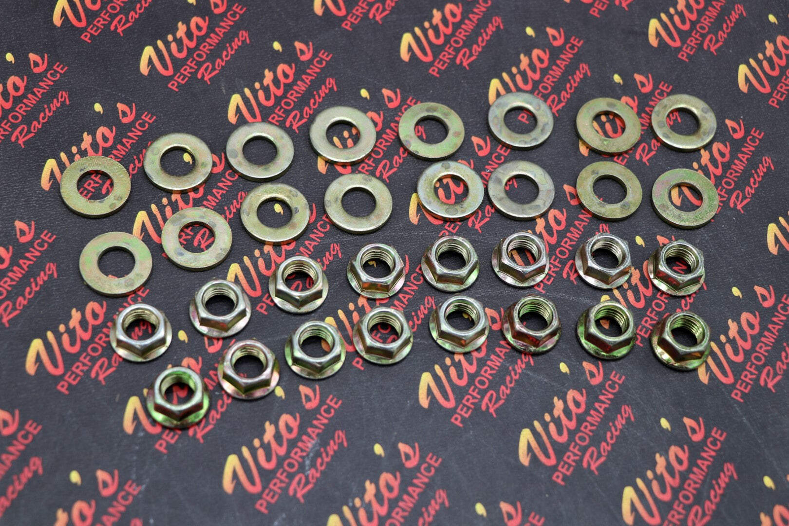 16 x Vito's wheel nuts YAMAHA Raptor Banshee front rear hub washers lugnuts NEW