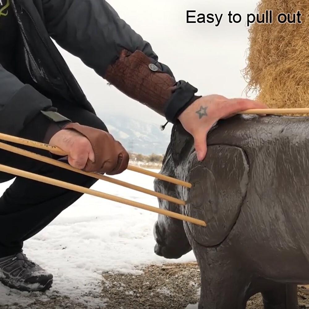 KHAMPA 3D Archery Target Boar with Replaceable Core, Self Healing, UV Protected