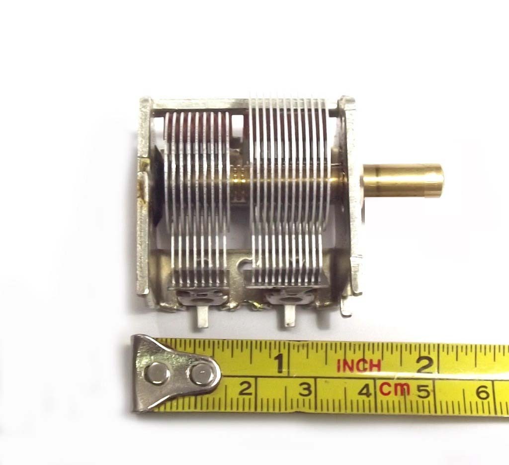 Air Variable Capacitor ALPS JAPAN 2 Gang 25 - 450pf Electronic Project DIY KIT