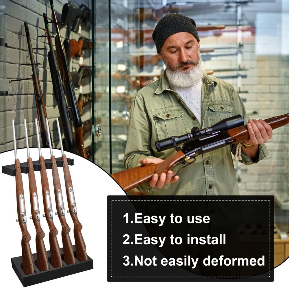 Geelin 2 Set Foam Gun Rack Safe Accessory Universal brown