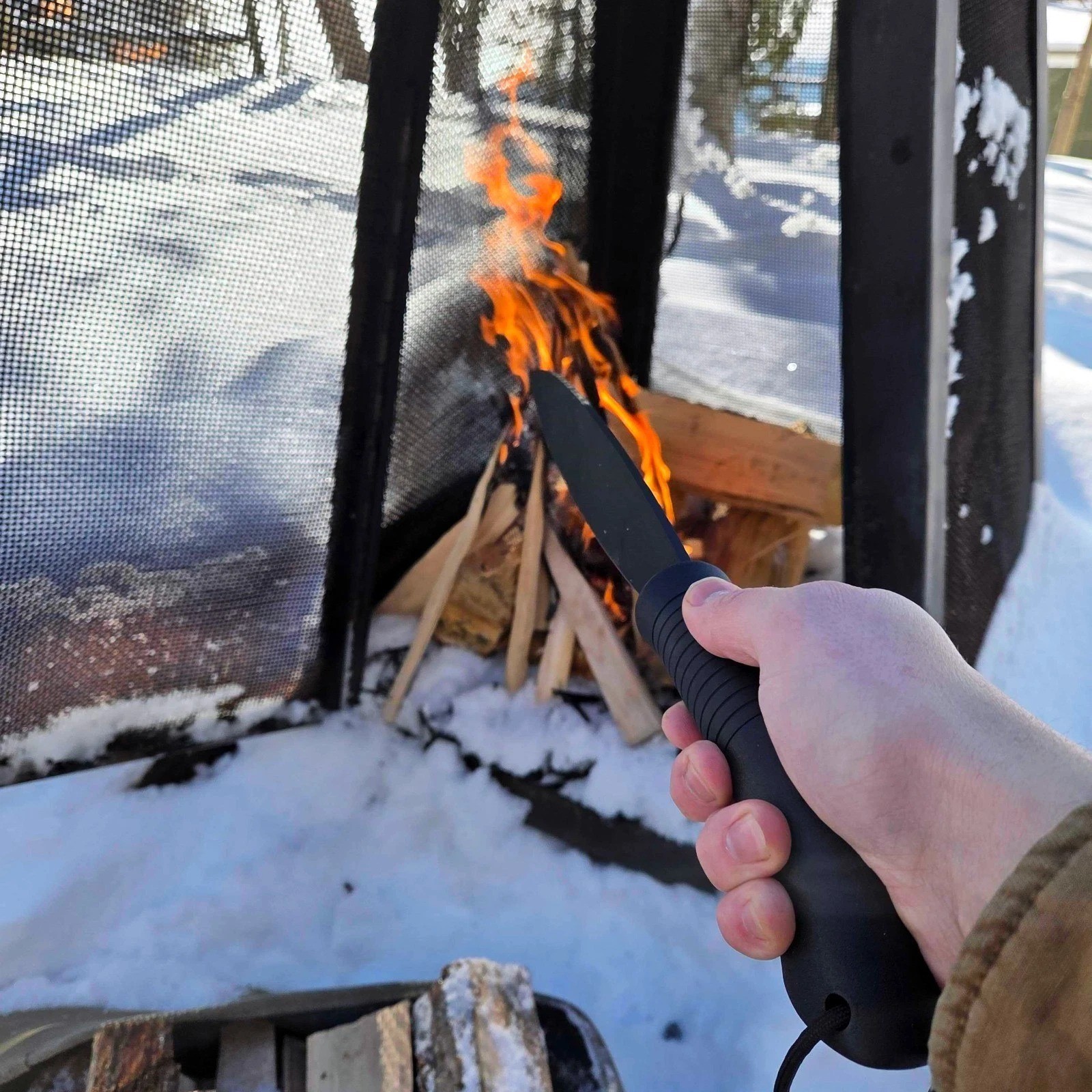 BattlSpear Fixed Blade Machete Hunting Survival Knife by Doug Marcaida