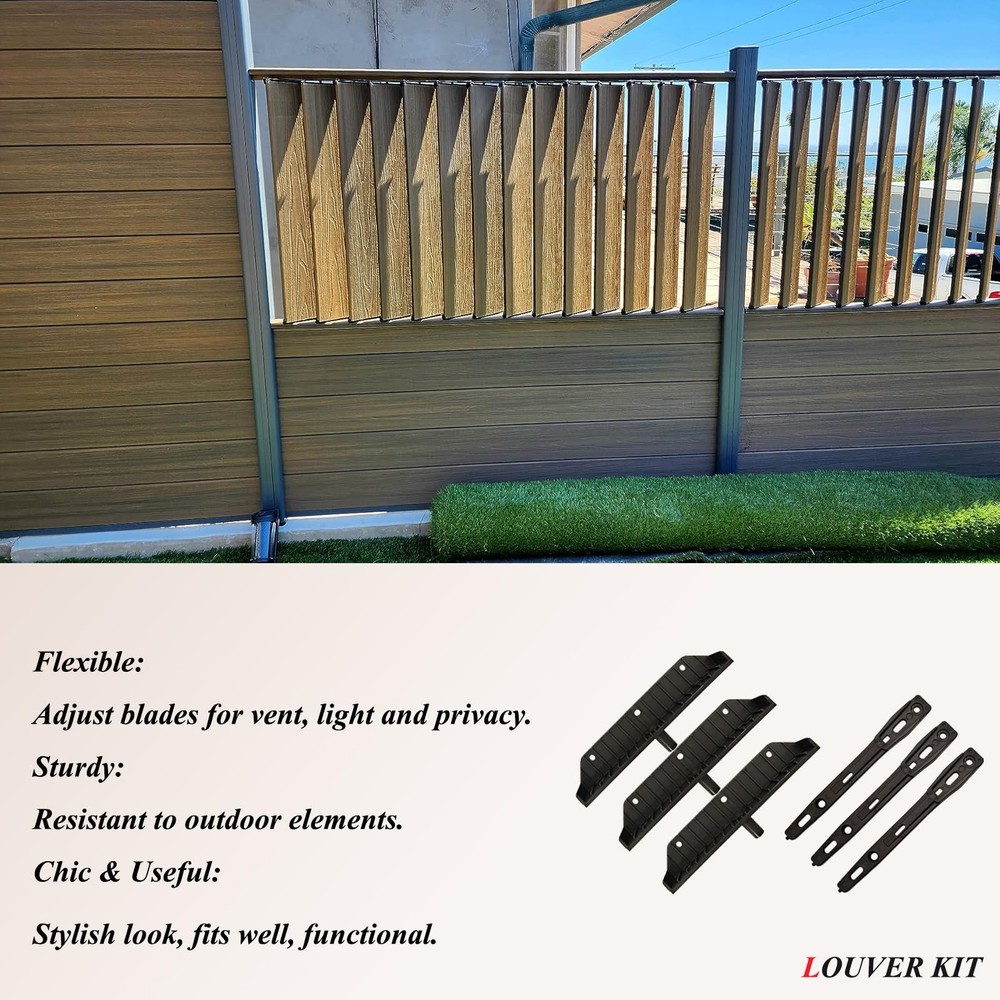 Louver Bracket Kit, Deck Sunblind System, Shutters Hardware Syste...2 Pack