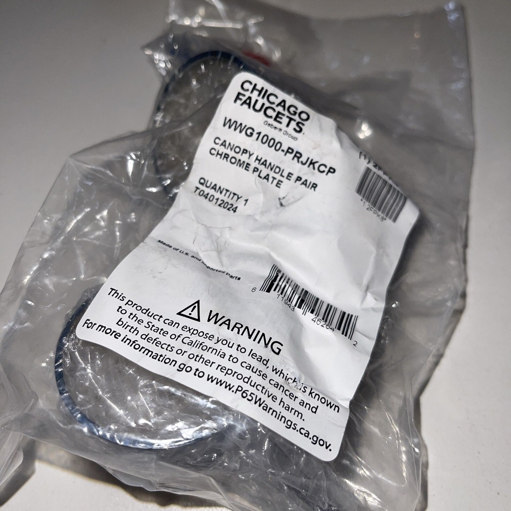Chicago Faucet 1000-Prjkcp Canopy Handle Kit,Includes Two Handles