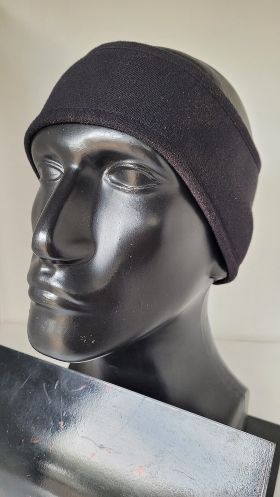 NWT Schampa Fleece-Lined Headband Polyester/Cotton Solid Black FLHBD002-0