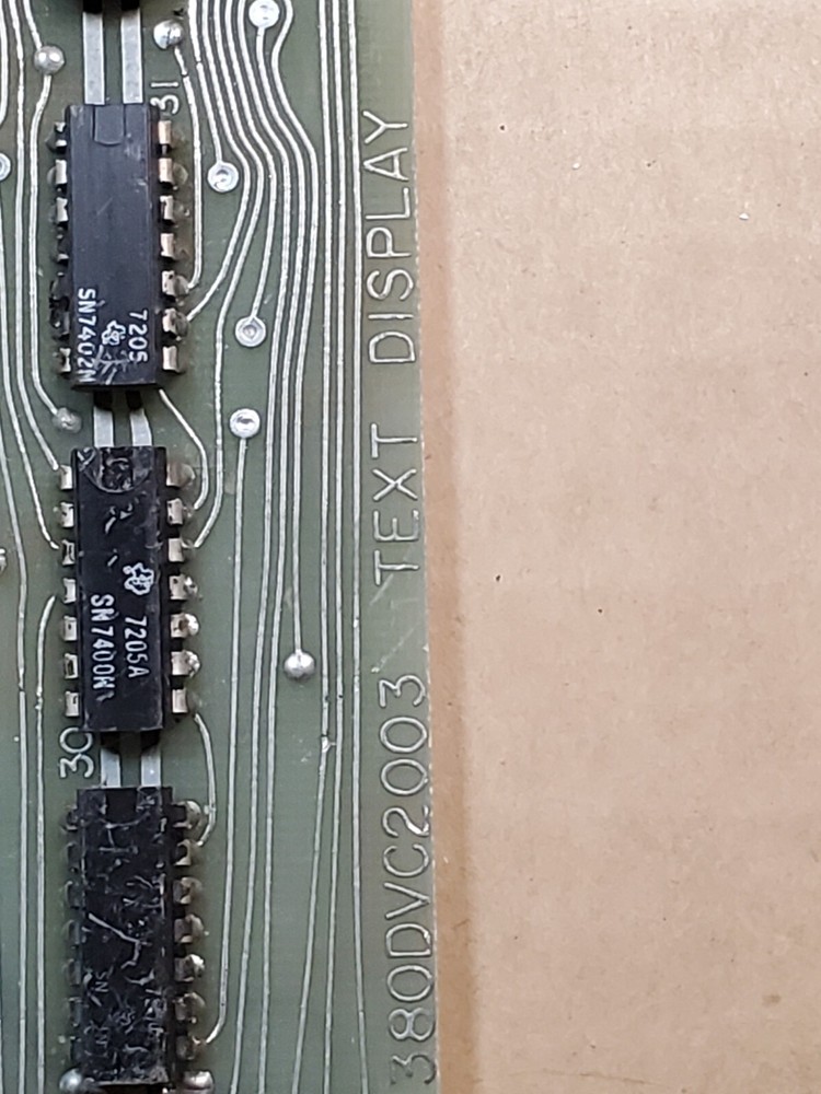 Vintage DATAMEDIA Corp Text Display PCB Board 380DVC2003 - Computer Board