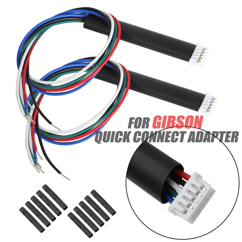 2 For Gibson Control Board Pcb Pickup Wire Quick Connect Adapter Connector Plug
