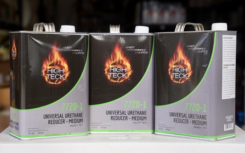 High Teck Universal MEDIUM Urethane Reducer Gallon! Auto Paint 3-PACK!!