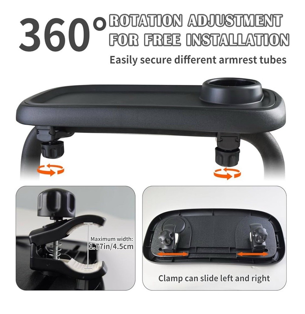 Wanateber Universal Stroller Snack Tray, Stroller Cup Holder Organizer