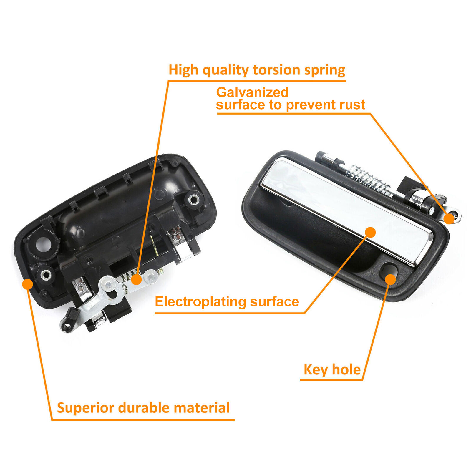 Pair For Toyota Tacoma 95-04 Front Outside Door Handle 69220 69210 35020 Outer