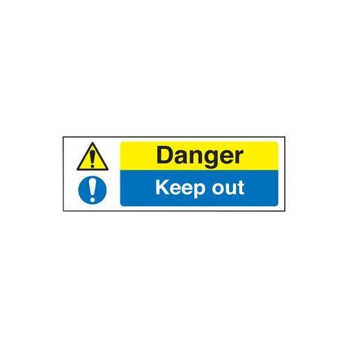 RT06190 Hazard Sign Keep Out Hard Plastic 16216M