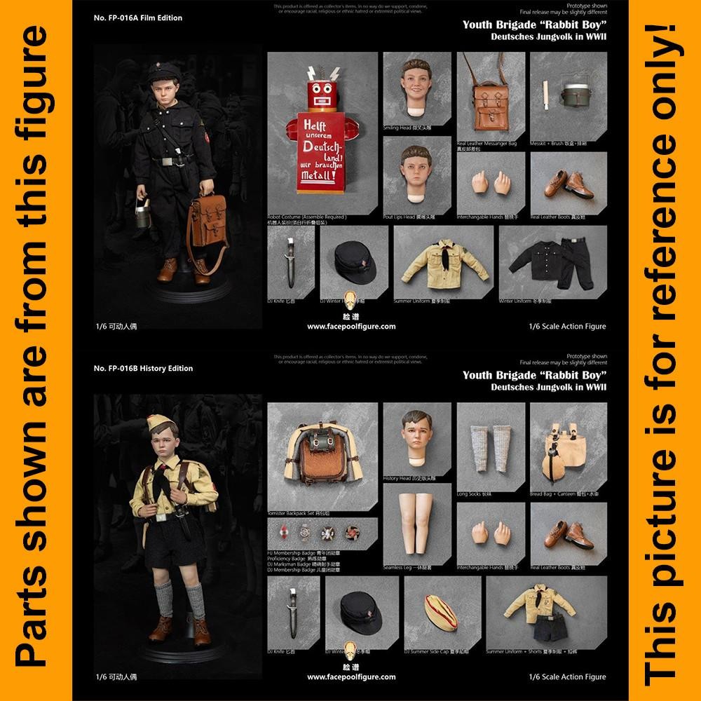 Rabbit Boy - Mess Kit & Brush - 1/6 Scale Facepool Action Figures