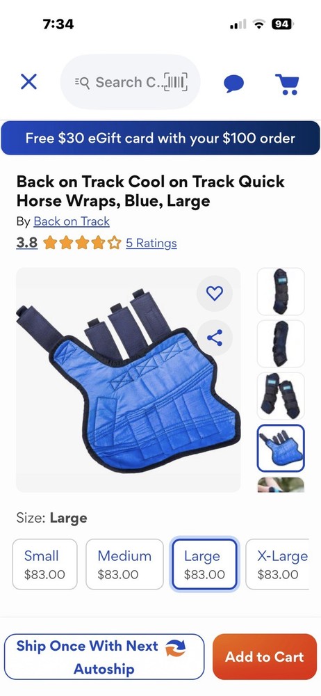 Horse Cooling Wraps
