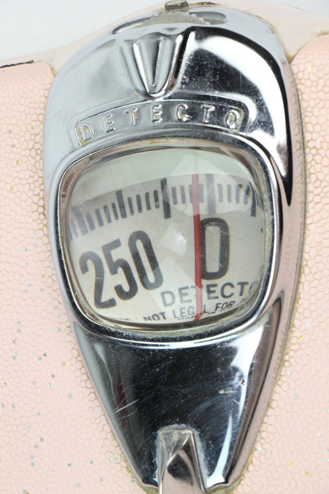 VINTAGE MID CENTURY MODERN DETECTO BATHROOM SCALE PINK MCM HOME DECOR ATOMIC