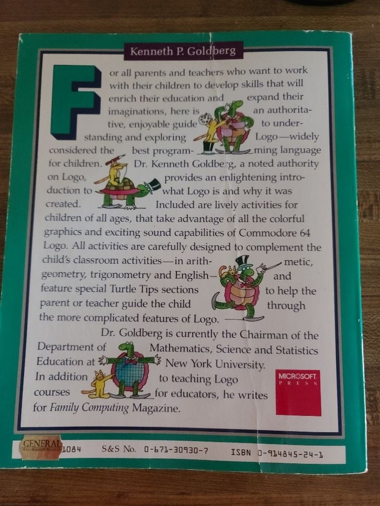 Vintage Commodore 64 LOGO Book by Microsoft