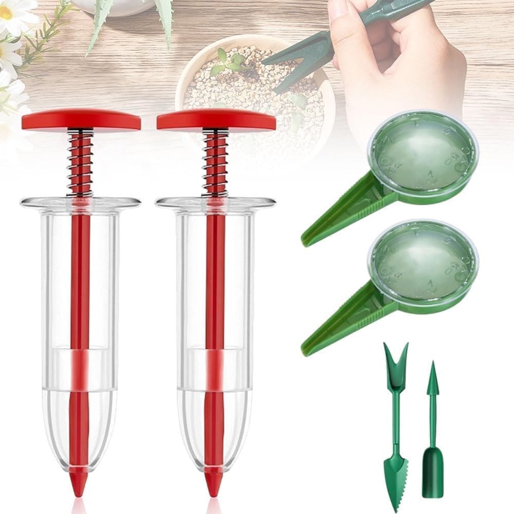 6 Pcs Mini Seed Spreader, Mini Sowing Seed Dispenser, Small Seed Planter Tool...