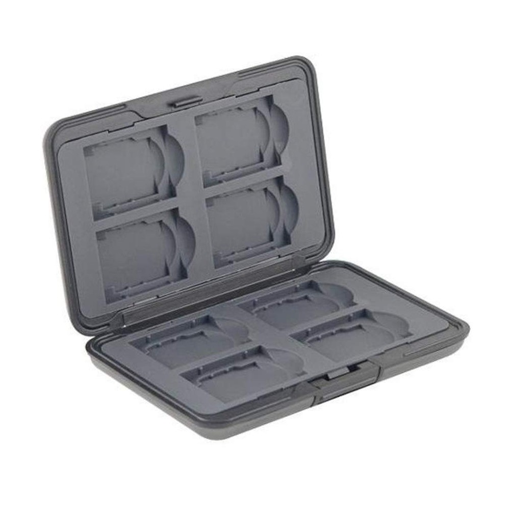 Slinger Digital Storage Aluminum Case for Eight SD/MMC Secure silver