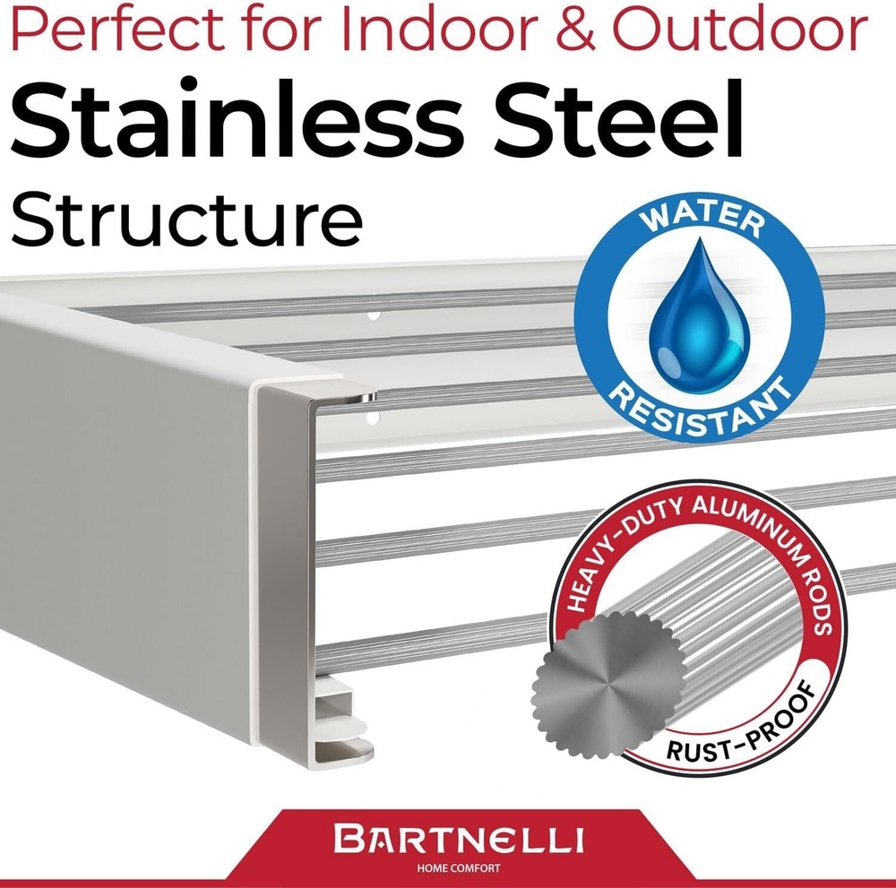 Compact Foldable Laundry Drying Solution - Indoor/Outdoor with 11.6 ft Capacity