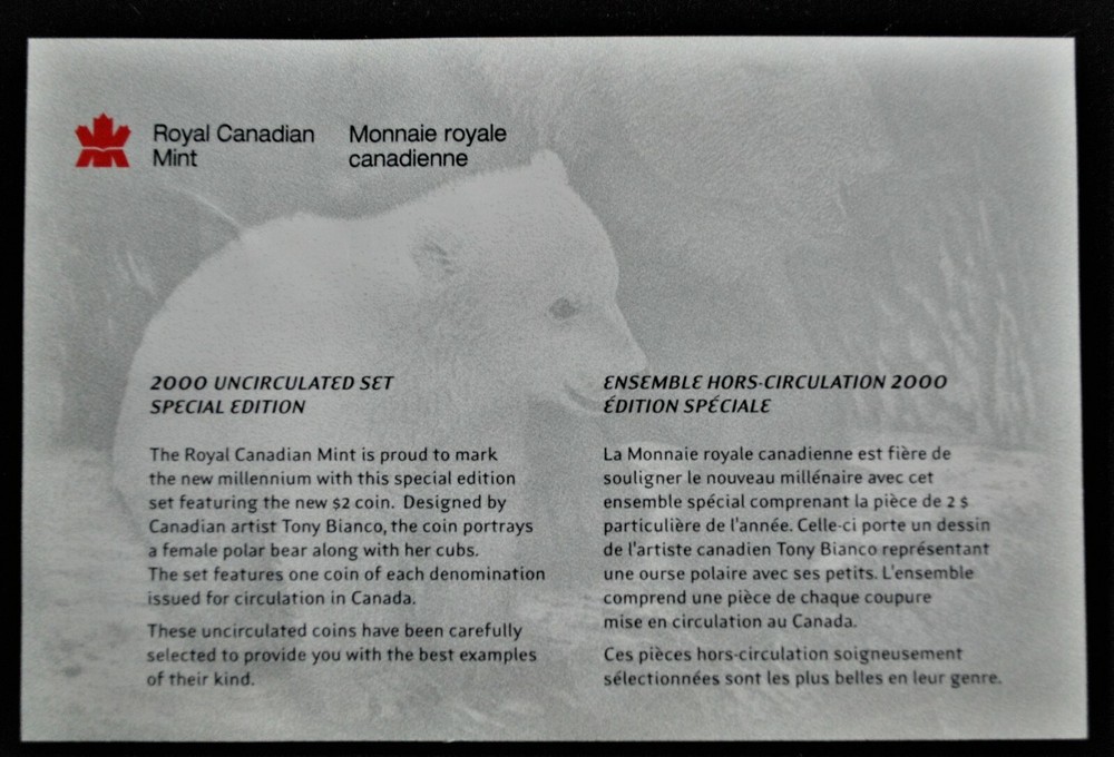 Knowledge - 2000 Canada Uncirculated Set of Coins