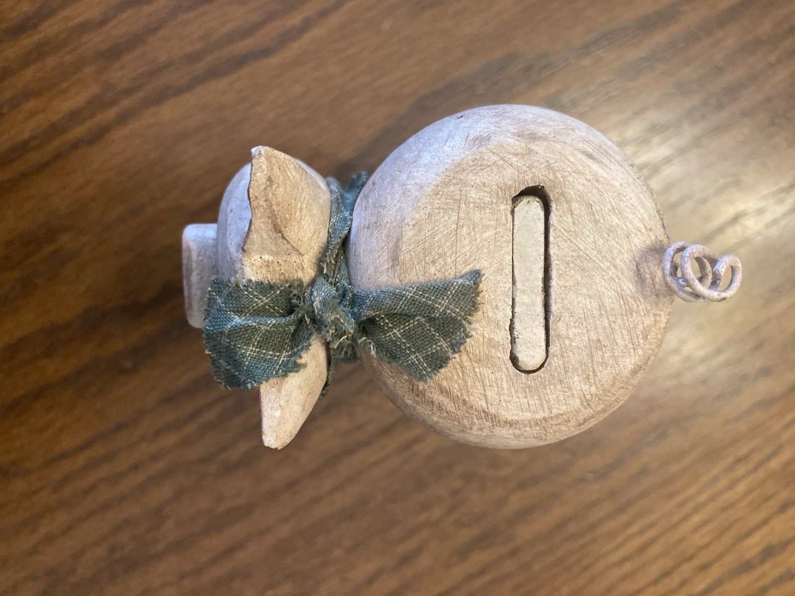 Vintage Wooden Cow & Pig Figurines Handmade Farm Country Decor Folk Art