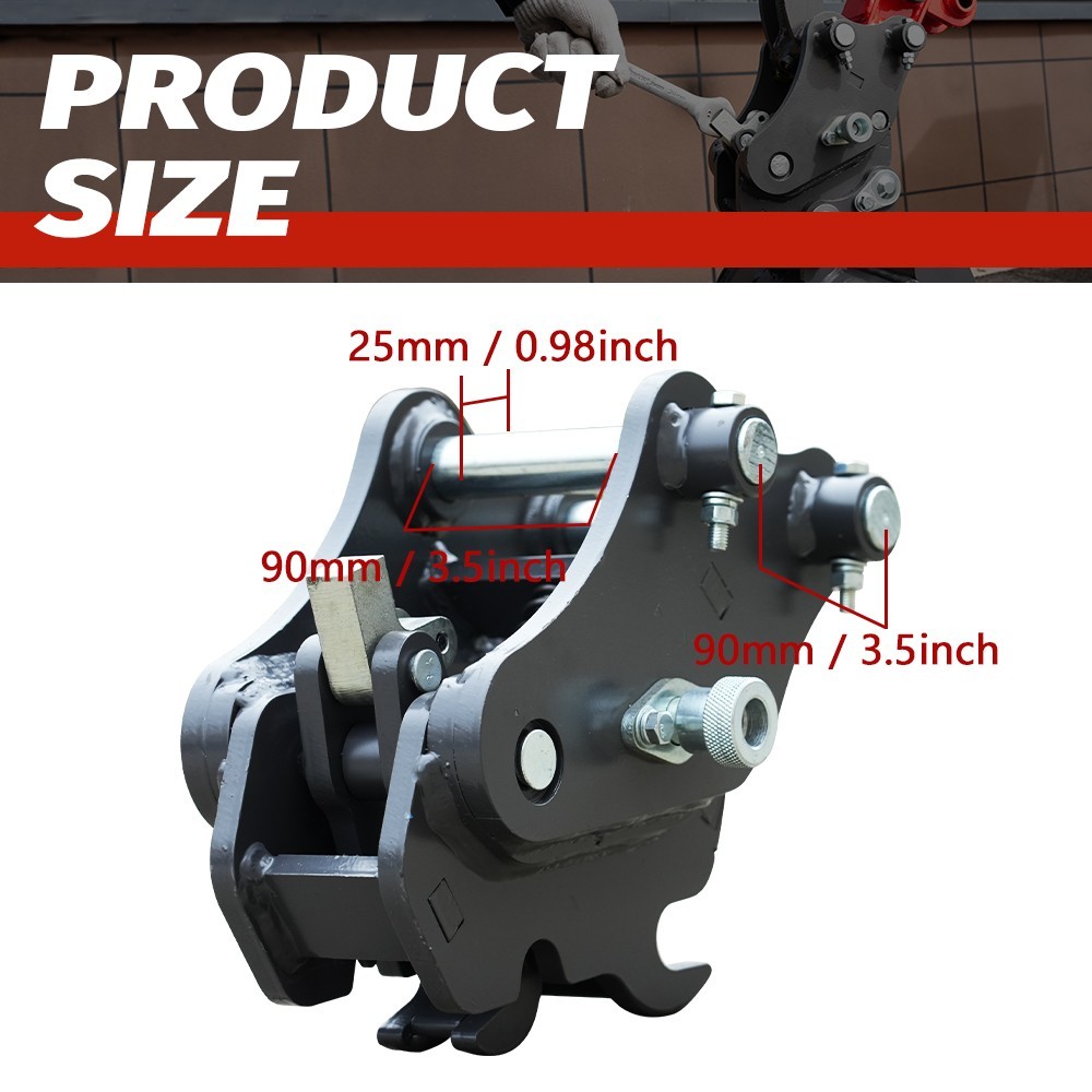 Mini Excavator Attachment Quick Hitch Use for Quick Change Multiple Attachments