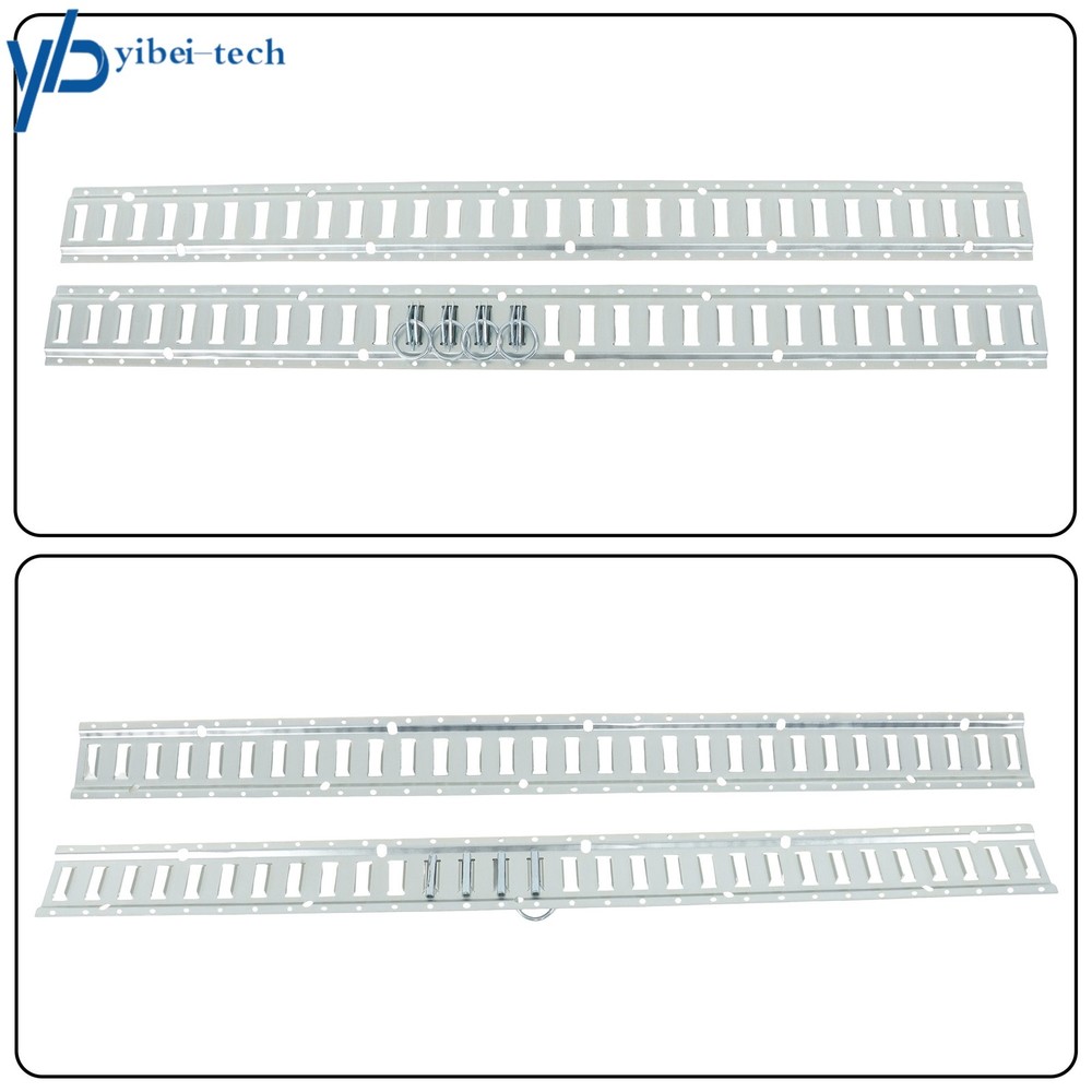12 Pack 5' E Track Tie Down Rail Kit Galvanized For Vans Trailers Cargo Trailer