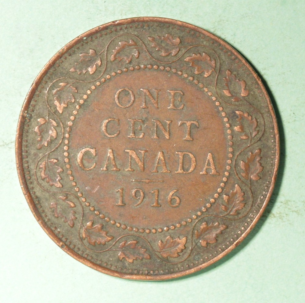 1916 - Canada Large Cent  - INV# X-224