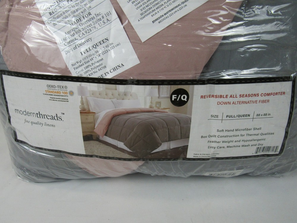 Modern Threads Down Alternative Reversible Full/Queen Comforter T4102810