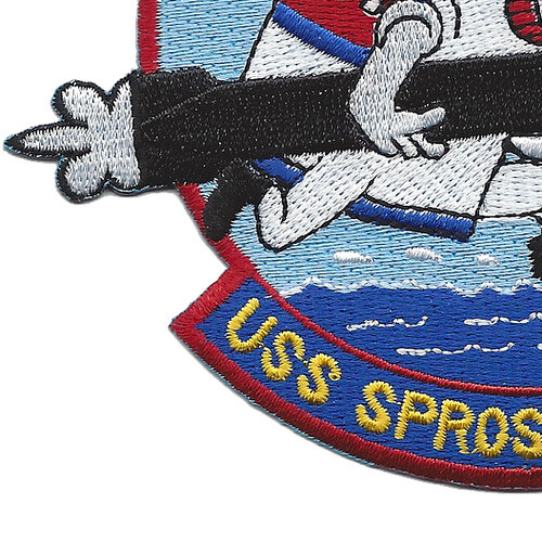 USS SPROSTON DD-577 / DDE-577 Destroyer Escort Ship Patch