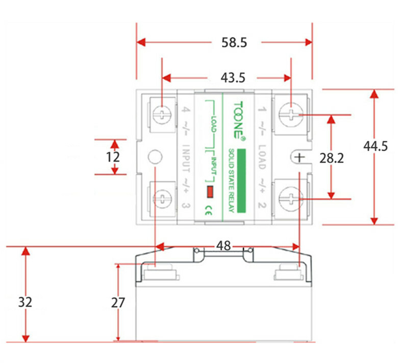 ZYG-D4820 single-phase solid state relay DC4-32V DC-AC AC24-480V 20A SSR-20DA
