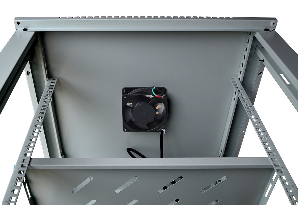 9U Wall Mount Server Rack Network Cabinet Data AV 24-inch Depth Locking GREY