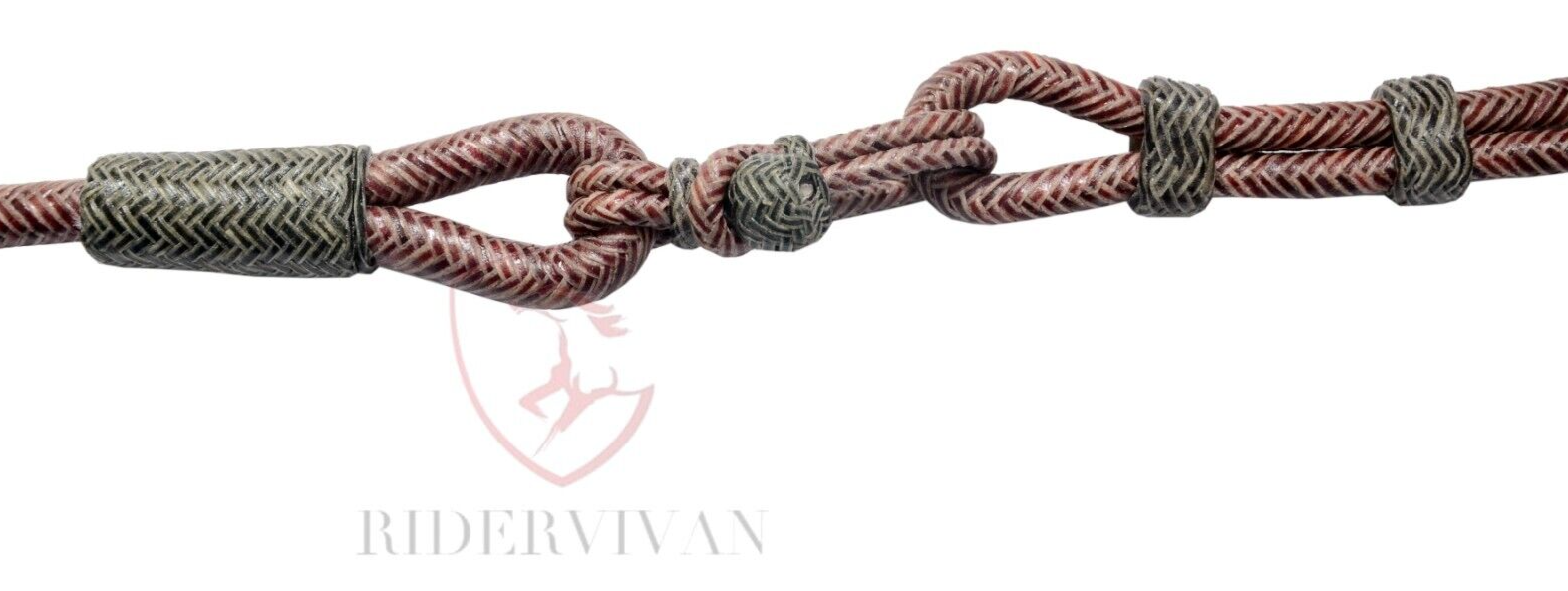 Romal Reins Chestnut Cherry,20 plait Romel Reins Oklahoma Style,55" Romal Reins,